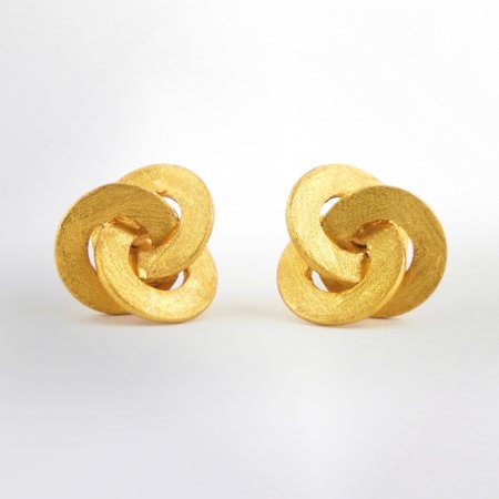 Ohrstecker a Spirale gelbvergoldet Clarissa Jewelry I Claris by Schmuckdesign - Art Jungbluth Vienna