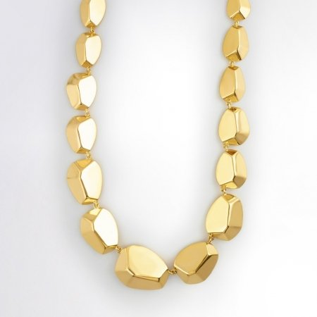 Claris Schmuckdesign Collier Golden Nuggets gelbvergoldet -