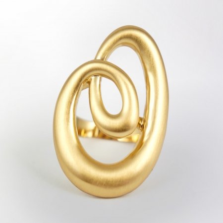 Claris Schmuckdesign Ring Lumaca gelbvergoldet